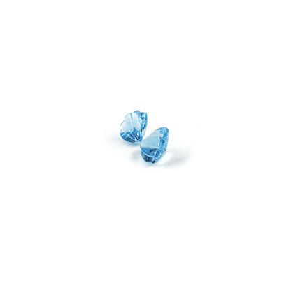 Natural Blue Topaz Concave Cut Fancy Shape, 12mm