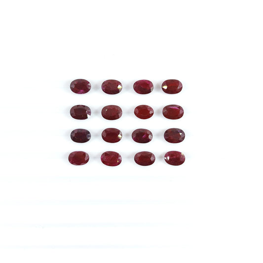 Natural African Ruby Calibrated Ovals 5x7mm