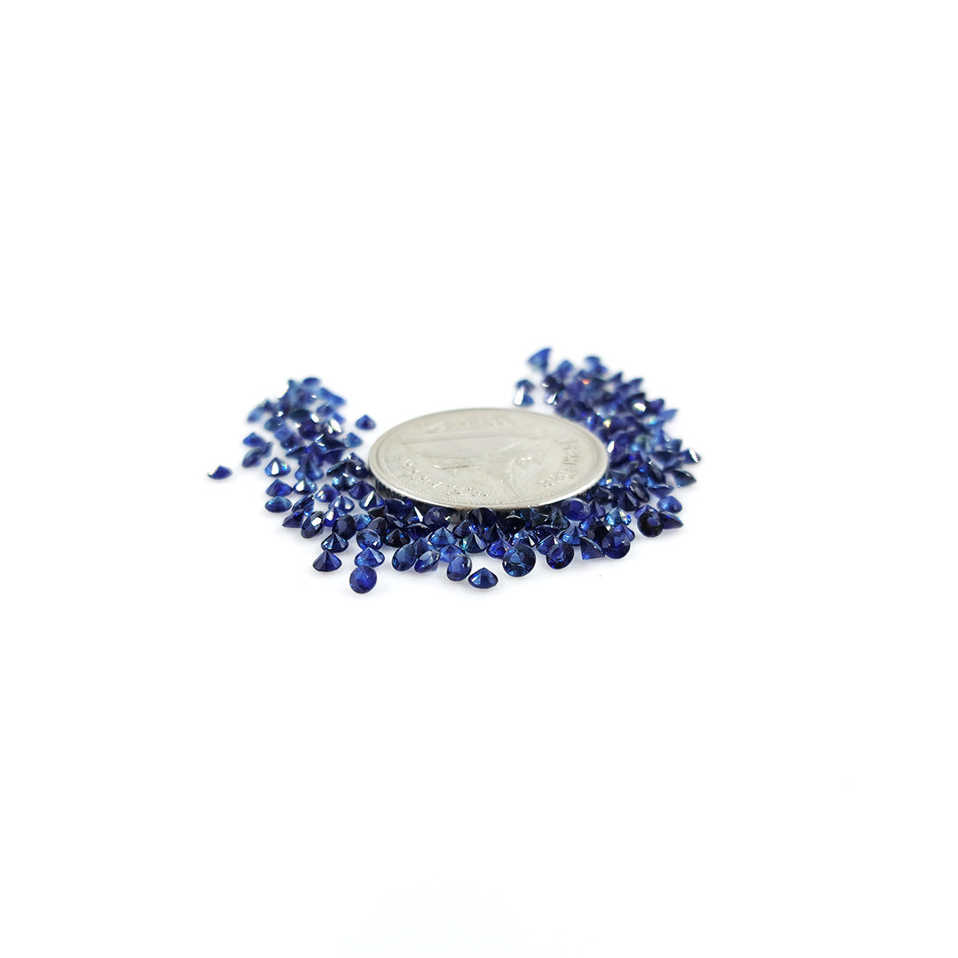 Natural Blue Sapphire Calibrated Round | 2mm