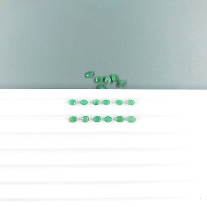 Natural Emerald Calibrated Ovals | 3x4mm & 5x4mm