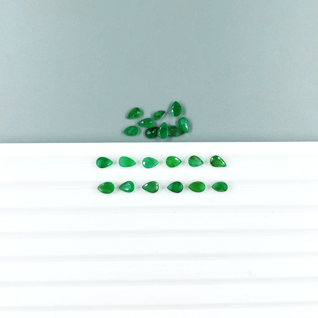 Natural Emerald Calibrated Pears | 3x5mm & 4x6mm