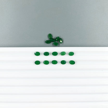 Natural Emerald Calibrated Ovals | 3x5mm, 6x4mm