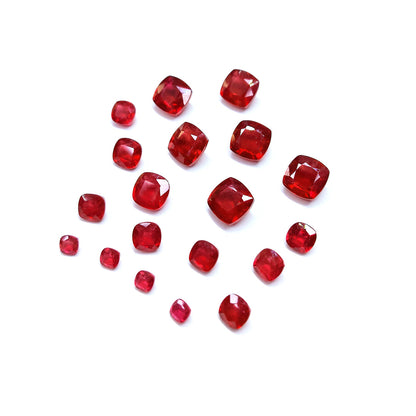 Natural Bangkok Ruby Calibrated Cushions | 3mm - 10mm