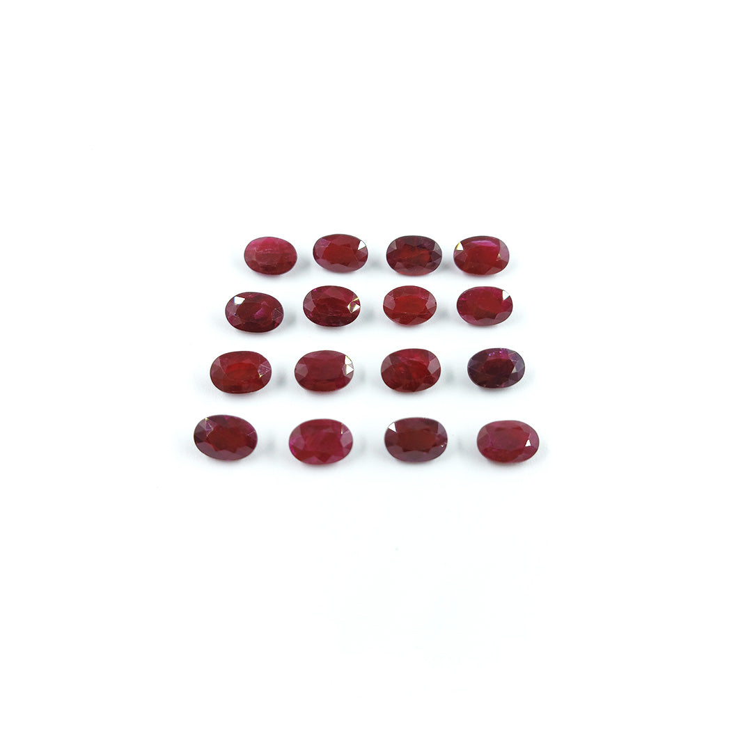 Natural African Ruby Calibrated Ovals 5x7mm