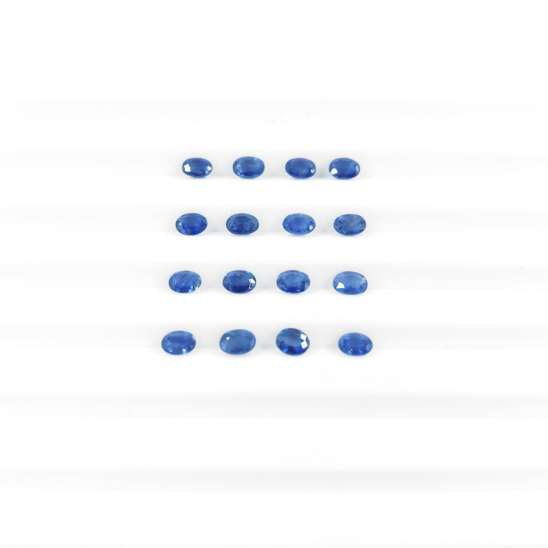 Natural Blue Sapphire Calibrated Ovals | 3x4mm & 4x5mm