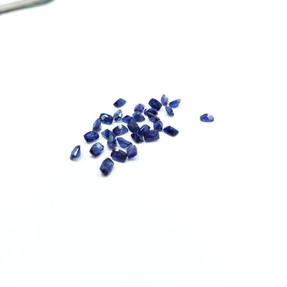 Natural Bangkok Blue Sapphire Calibrated Long Cushion | 3x5mm & 6x4mm