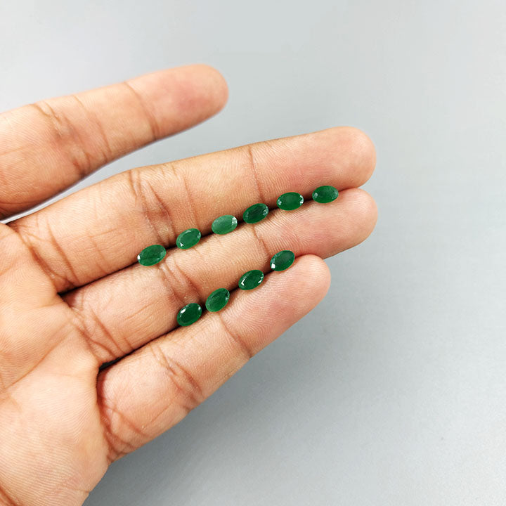 Natural Emerald Calibrated Ovals | 3x5mm, 6x4mm