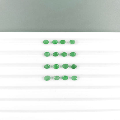 Natural Emerald Calibrated Ovals | 3x4mm & 5x4mm