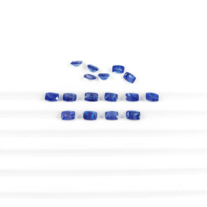 Natural Bangkok Blue Sapphire Calibrated Long Cushion | 3x5mm & 6x4mm