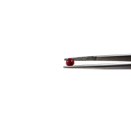 Natural Bangkok Ruby Calibrated Cabochon Rounds | 4mm & 5mm