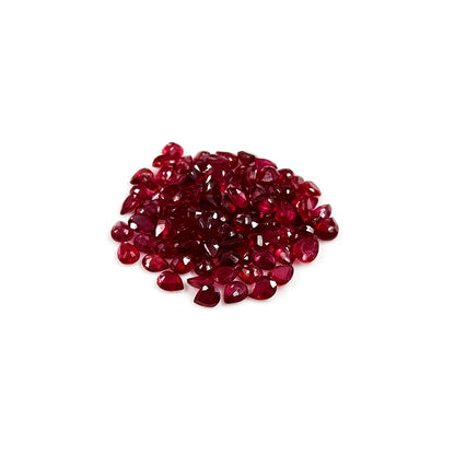 Natural Bangkok Ruby Calibrated Pears | 4x5mm & 5x6mm