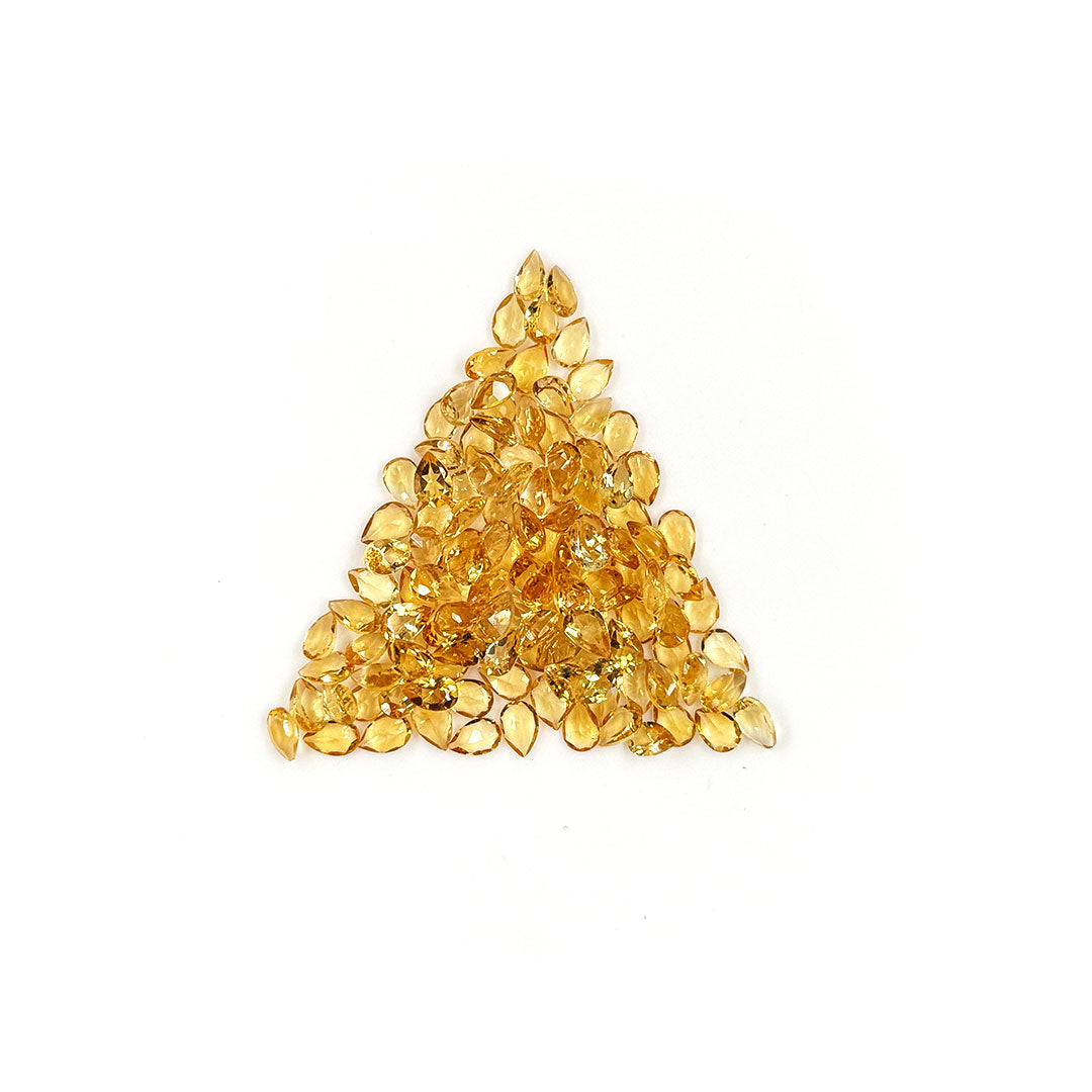 Natural Citrine Calibrated Pears | 5x7mm & 6x8mm