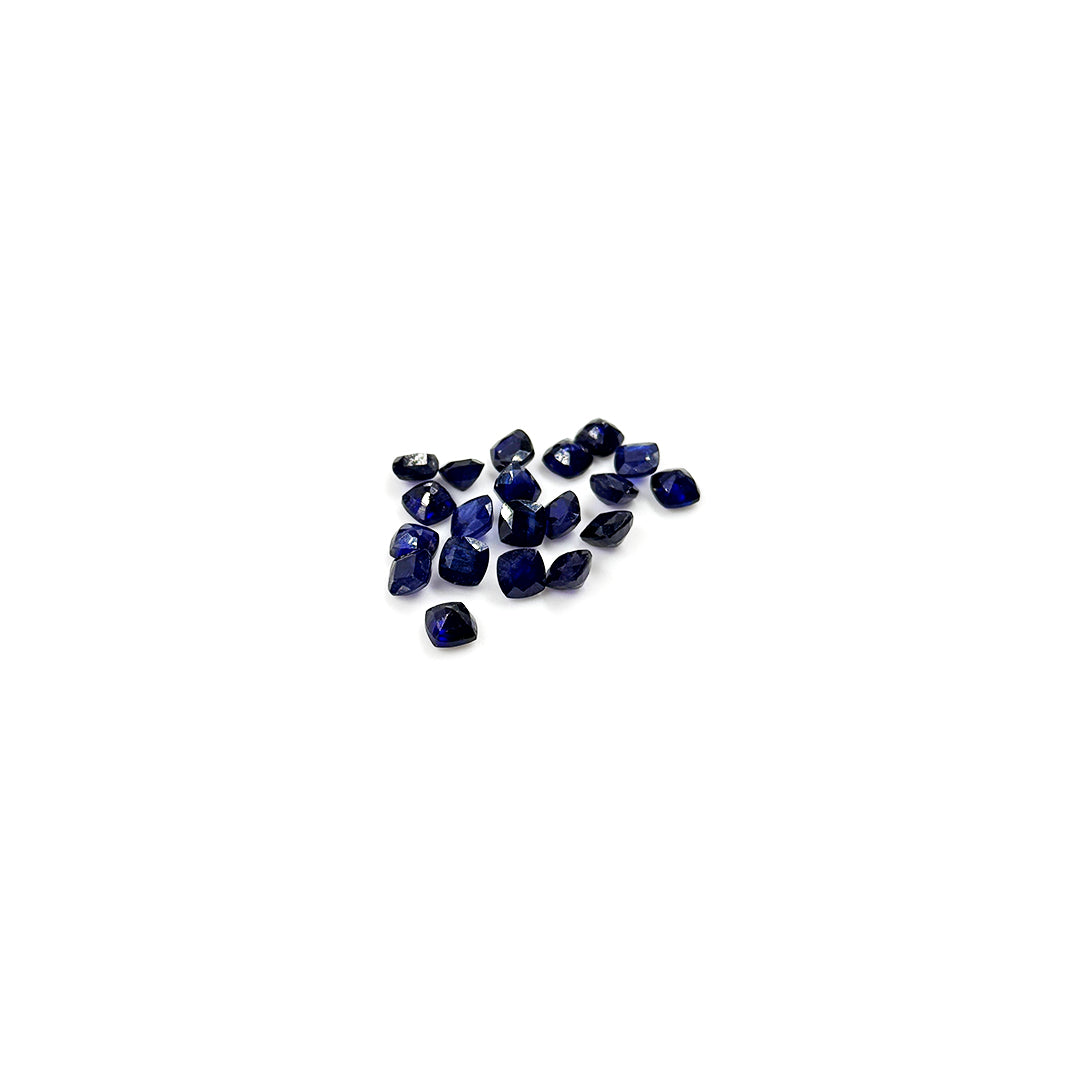 Natural  Bangkok Blue Sapphire Calibrated Cushion| 5mm & 6mm