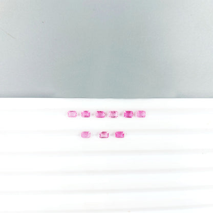 Natural Mozambique Hot Pink Sapphire Calibrated Octagon | 3x4mm & 4x5mm