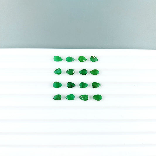 Natural Emerald Calibrated Pears | 3x5mm & 4x6mm