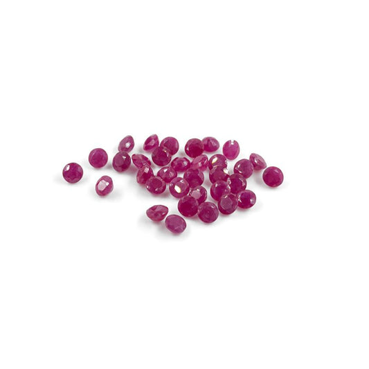 Natural African Ruby Calibrated Rounds | 5mm & 6mm