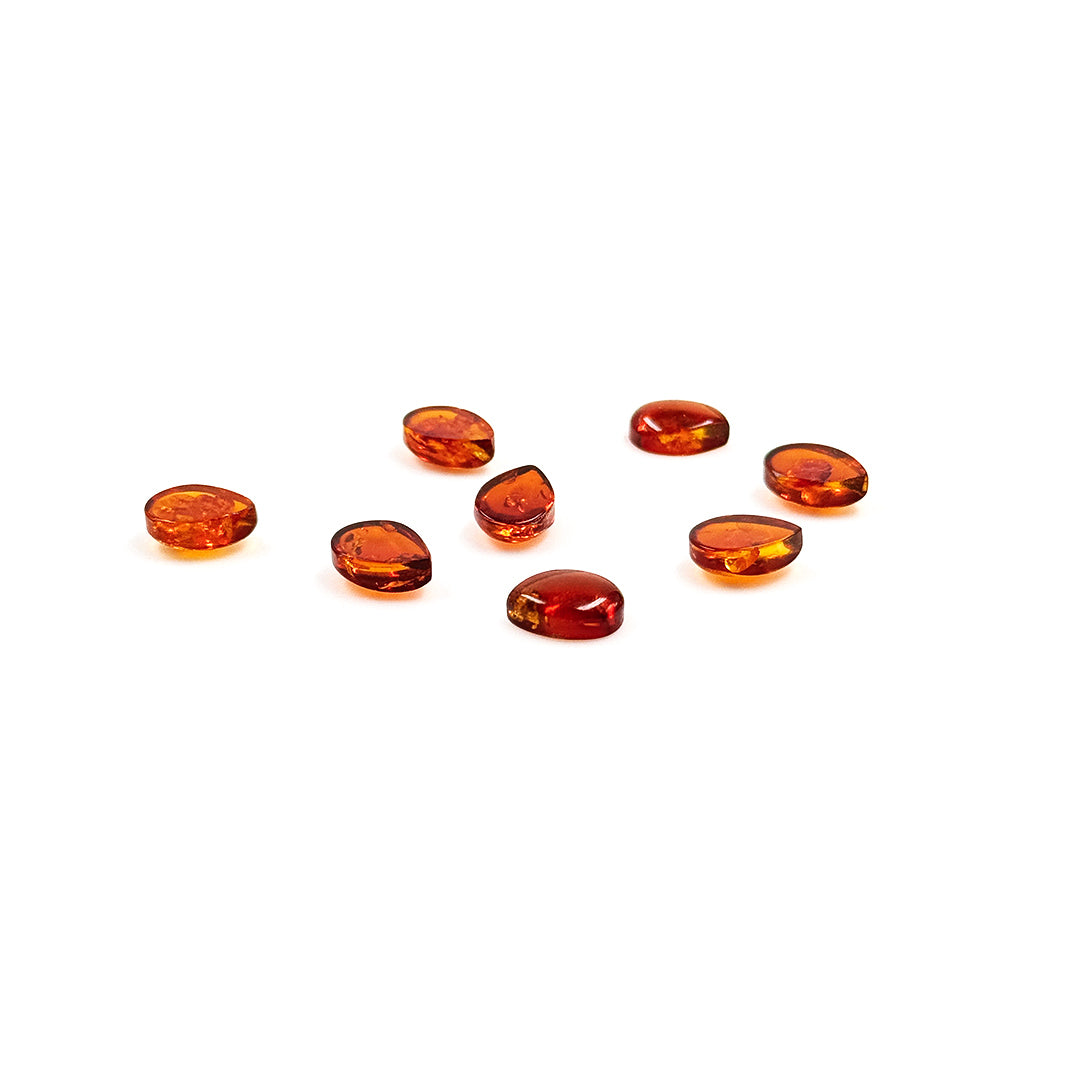 Natural Amber Calibrated Pears | 7x9mm & 8x10mm