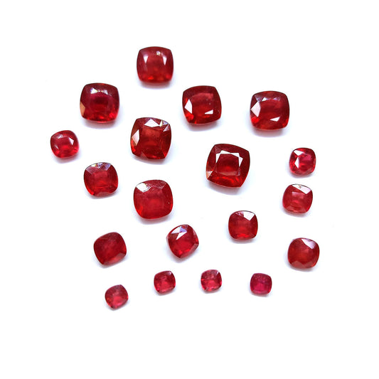 Natural Bangkok Ruby Calibrated Cushions | 3mm - 10mm