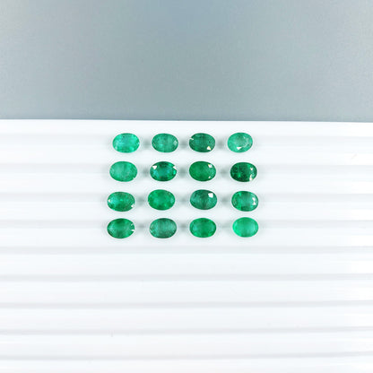 Natural Zambian Emerald Calibrated Ovals 6x8mm