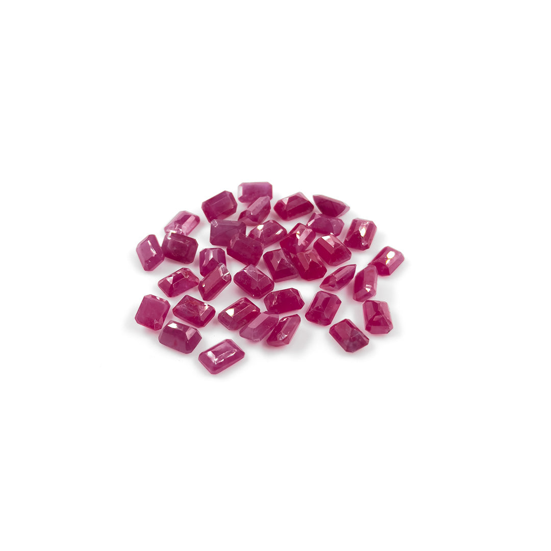 Natural African Ruby Calibrated Octagon | 7x5mm & 6x8mm