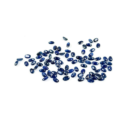 Natural  Bangkok Untreated Blue Sapphire Calibrated Ovals | 3x5mm & 6x4mm