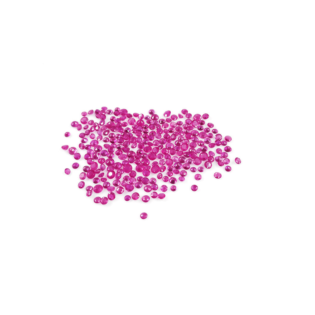 Natural Burma Ruby Calibrated Rounds | 2mm & 3mm