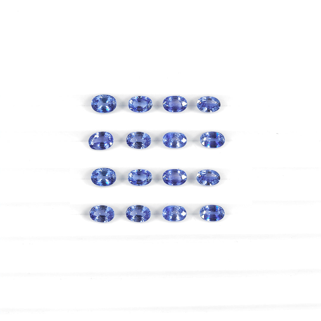 Natural Ceylon Blue Sapphire Calibrated Ovals | 3x5mm & 4x6mm