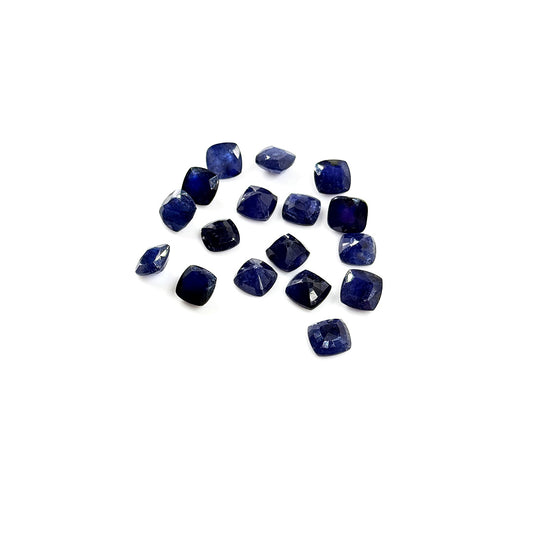 Natural  Bangkok Blue Sapphire Calibrated Cushion | 7mm & 8mm