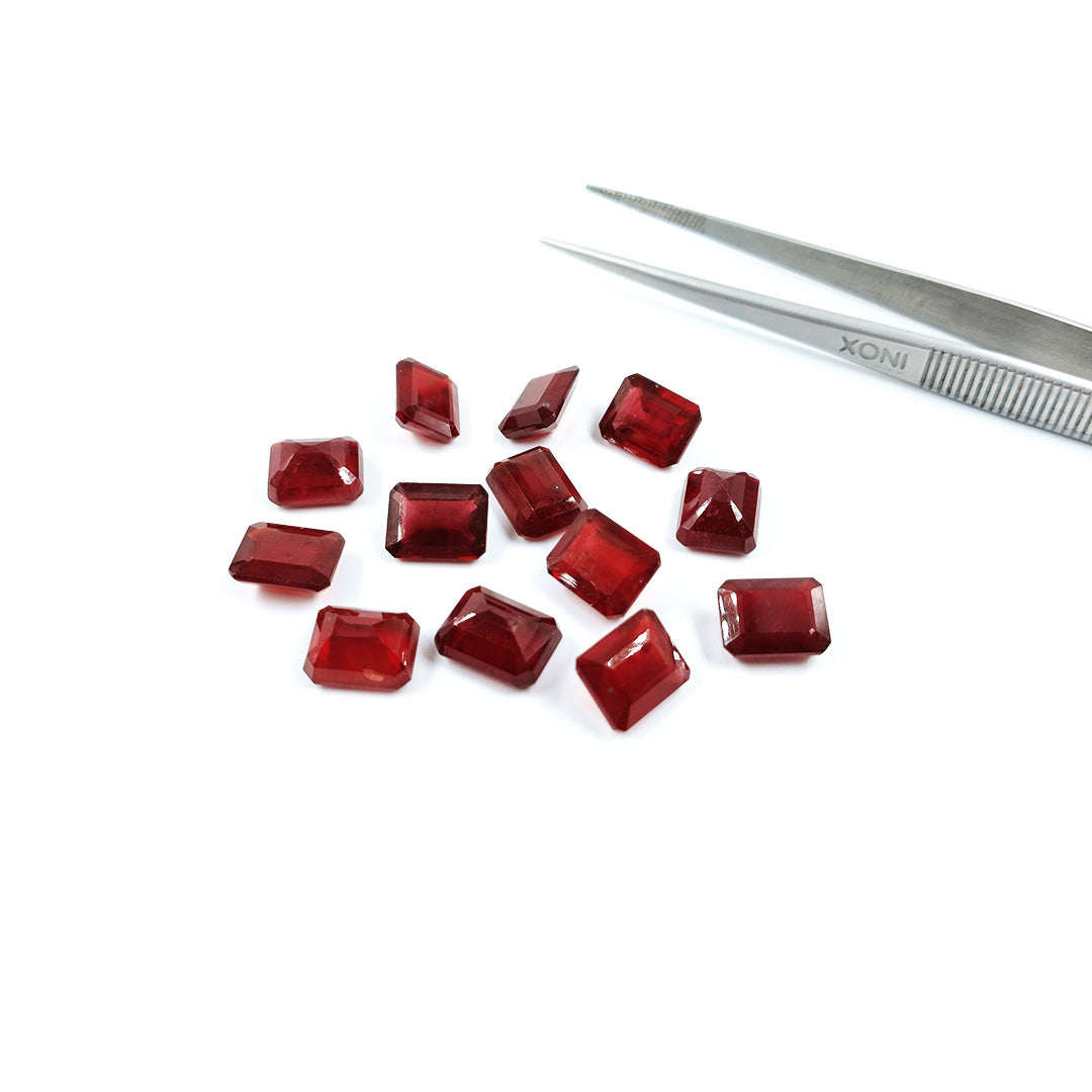 Natural Bangkok Ruby Calibrated Octagons | 9x11mm & 10x12mm