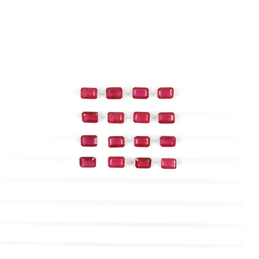 Natural Bangkok Ruby Calibrated Octagons | 3x5mm & 4x6mm