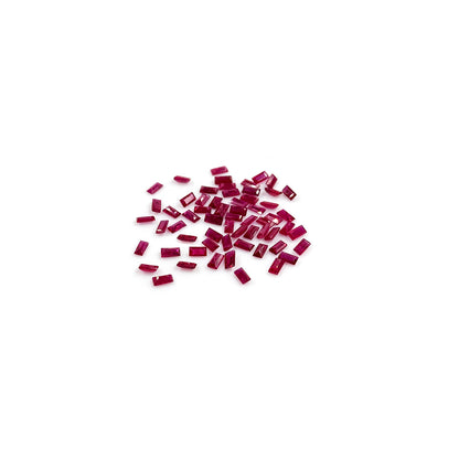 Natural Mozambique Ruby Calibrated Baguettes 2x4mm