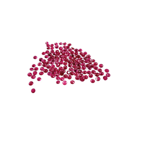 Natural Burma Ruby Calibrated Rounds | 2mm & 3mm