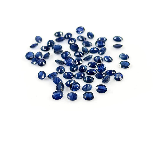 Natural  Bangkok Untreated Blue Sapphire Calibrated Ovals | 5x6mm & 6x7mm