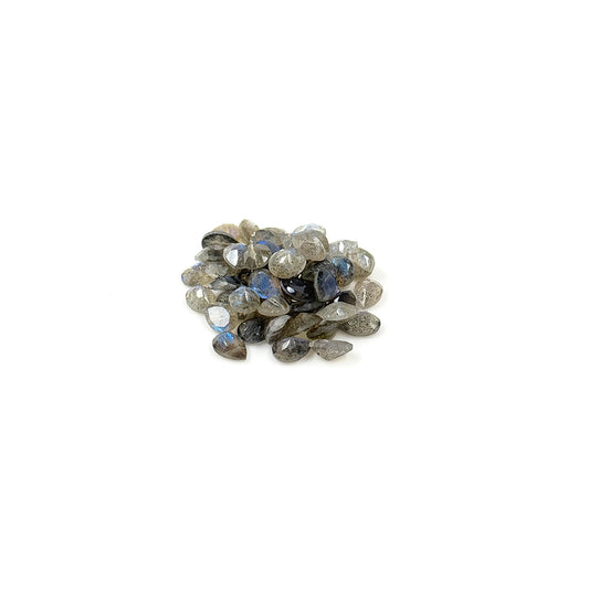 Natural Labradorite Calibrated Pears | 5x7mm & 6x8mm