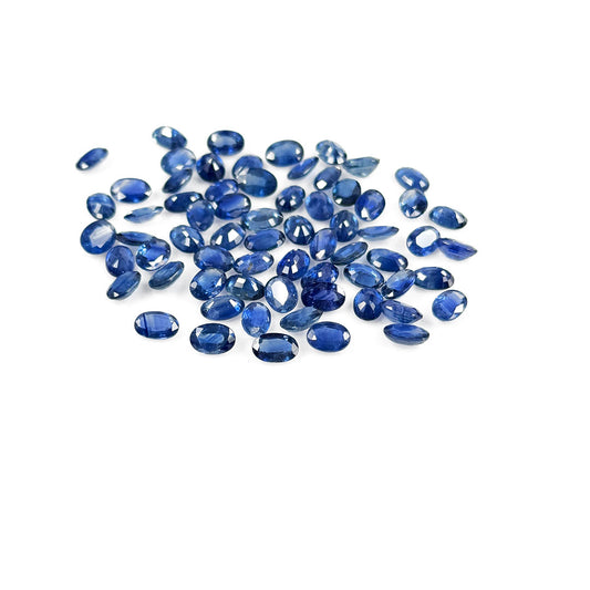 Natural  Bangkok Untreated Blue Sapphire Calibrated Ovals | 3x5mm & 6x4mm