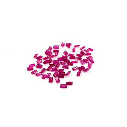 Natural Mozambique Ruby Calibrated Octagon 3x5mm