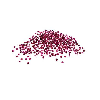 Natural Burma Ruby Calibrated Diamond Cut Rounds | 1.5mm & 2mm