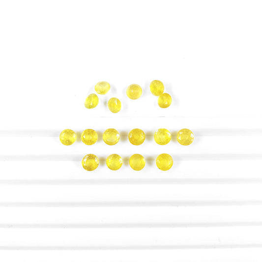 Natural Bangkok Yellow Sapphire Calibrated Rounds | 5mm & 6mm