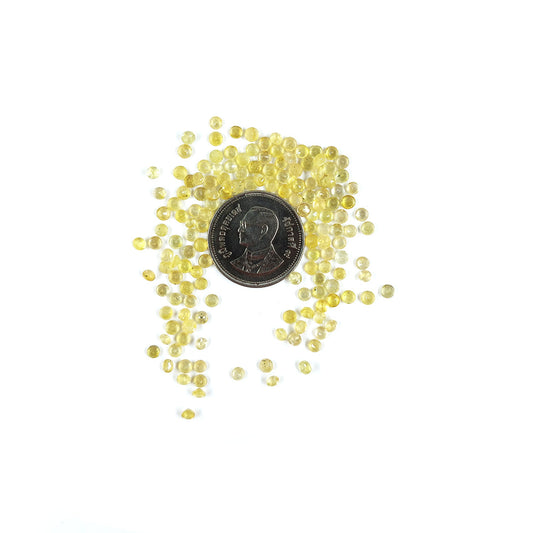 Natural Bangkok Yellow Sapphire Calibrated Rounds | 3mm & 4mm