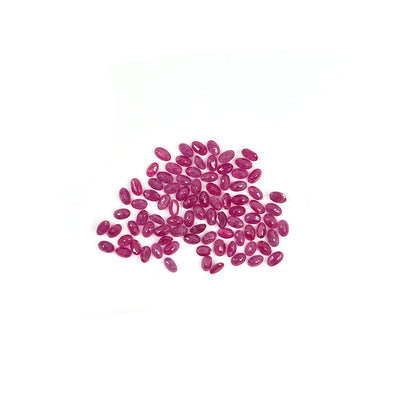 Natural African Ruby Calibrated Ovals | 3x5mm & 6x4mm