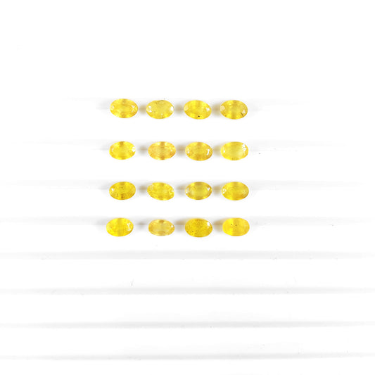 Natural Calibrated Bangkok Yellow Sapphire Ovals | 6x4mm & 7x5mm