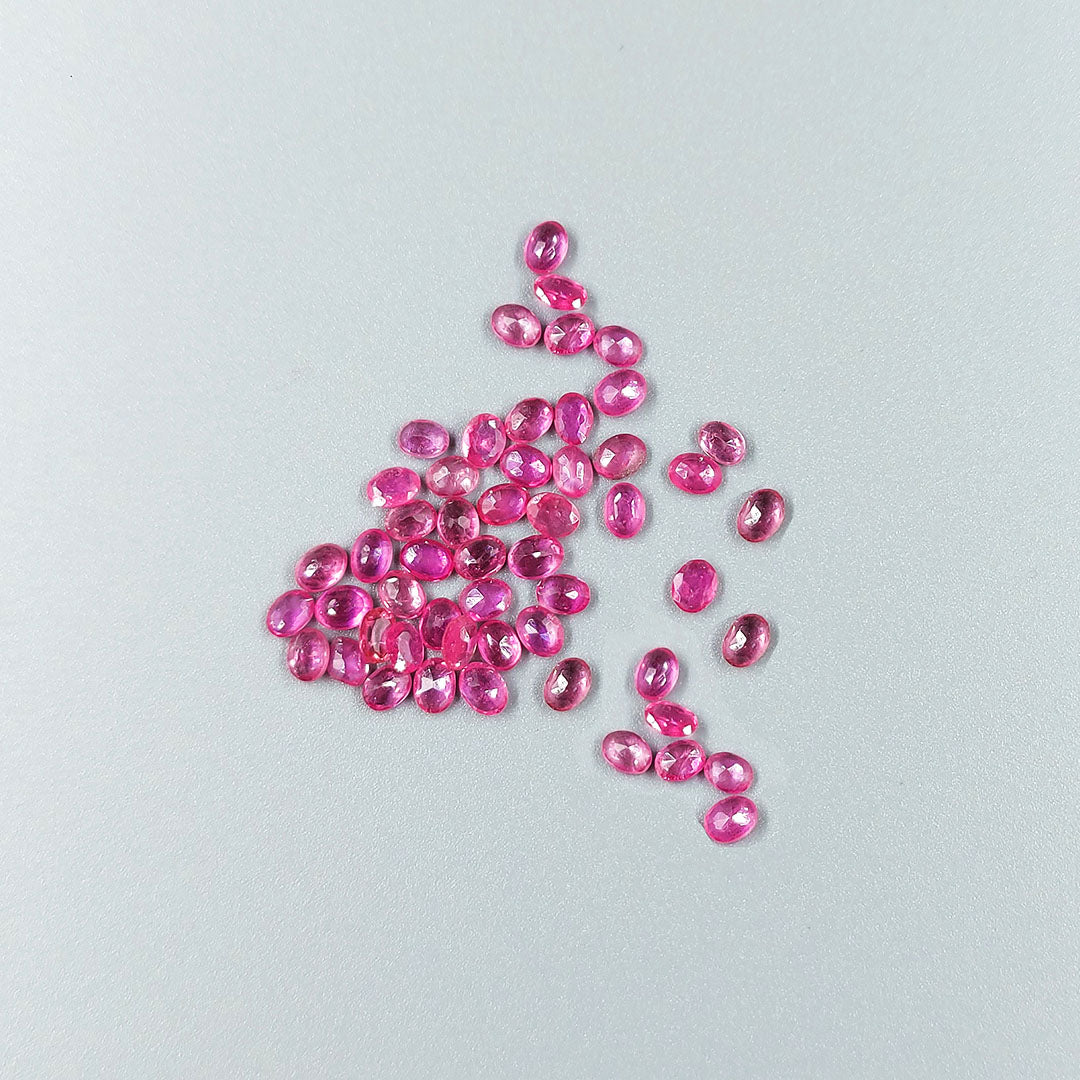 Natural Mozambique Pink Sapphire Calibrated Oval | 3x4mm