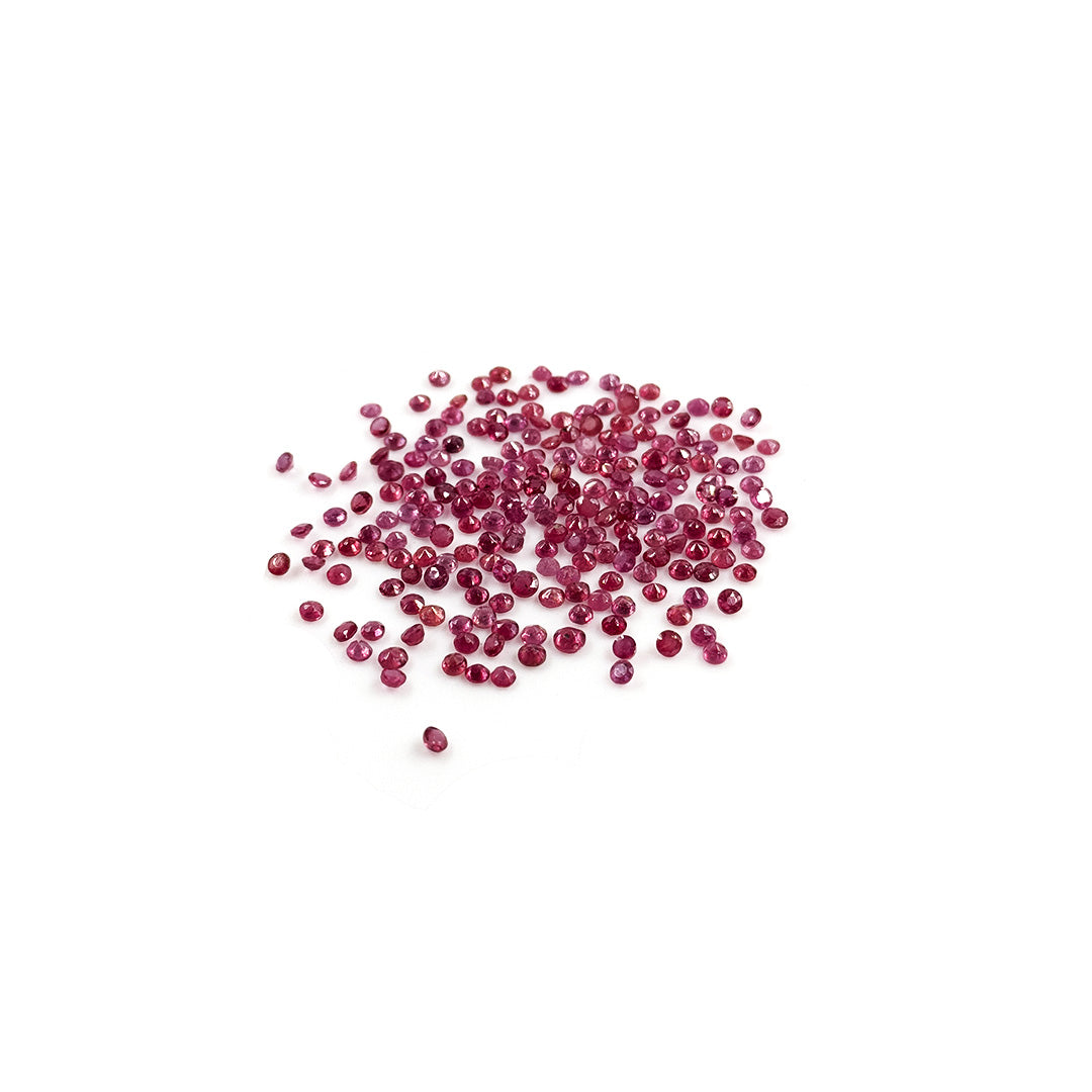 Natural Bangkok Ruby Calibrated Rounds |  2mm -2.5mm