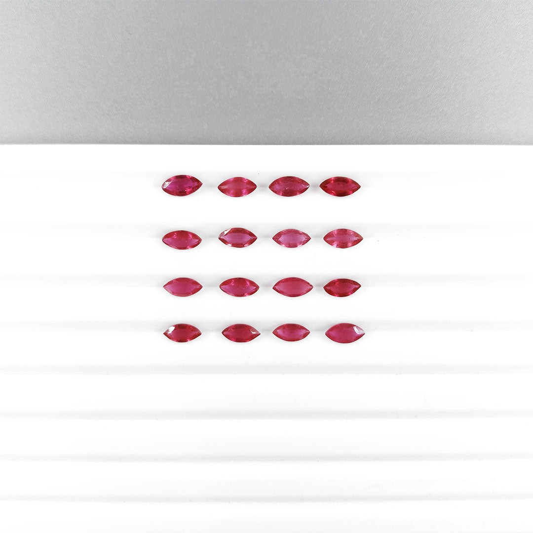 Natural Bangkok Ruby Calibrated Marquise | 2.5x5mm & 3x6mm