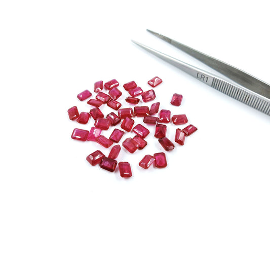 Natural Bangkok Ruby Calibrated Octagons | 5x7mm & 6x8mm