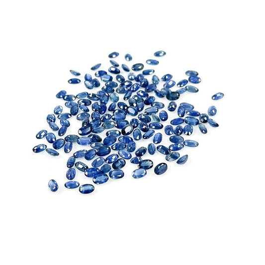 Natural  Bangkok Untreated Blue Sapphire Calibrated Ovals | 3x5mm & 6x4mm