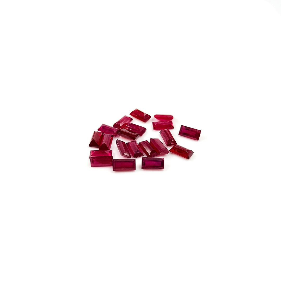 Natural Bangkok Ruby Calibrated Baguettes | 4x8mm & 5x10mm