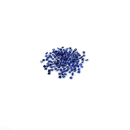 Natural  Bangkok Blue Sapphire Calibrated Squares 2mm