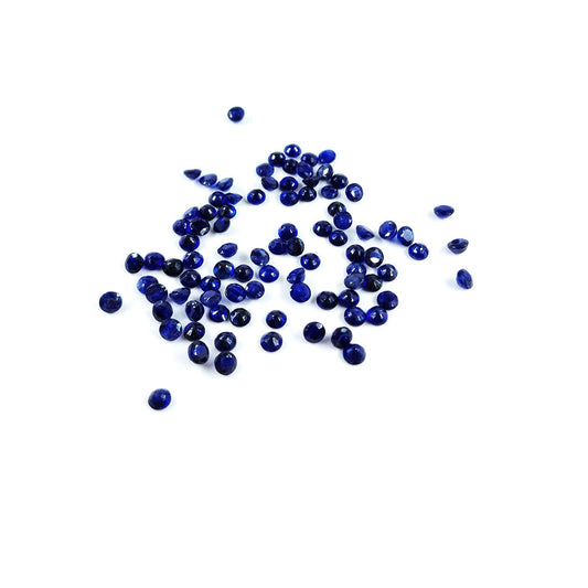 Natural Bangkok Blue Sapphire Calibrated Rounds | 3mm & 4mm