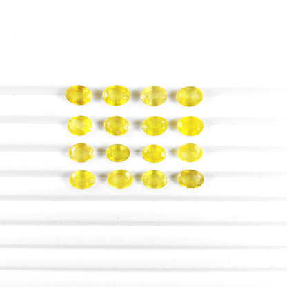 Natural Calibrated Bangkok Yellow Sapphire Ovals | 7x5mm & 8x6mm